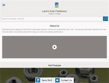 Tablet Screenshot of laxmiautofasteners.com